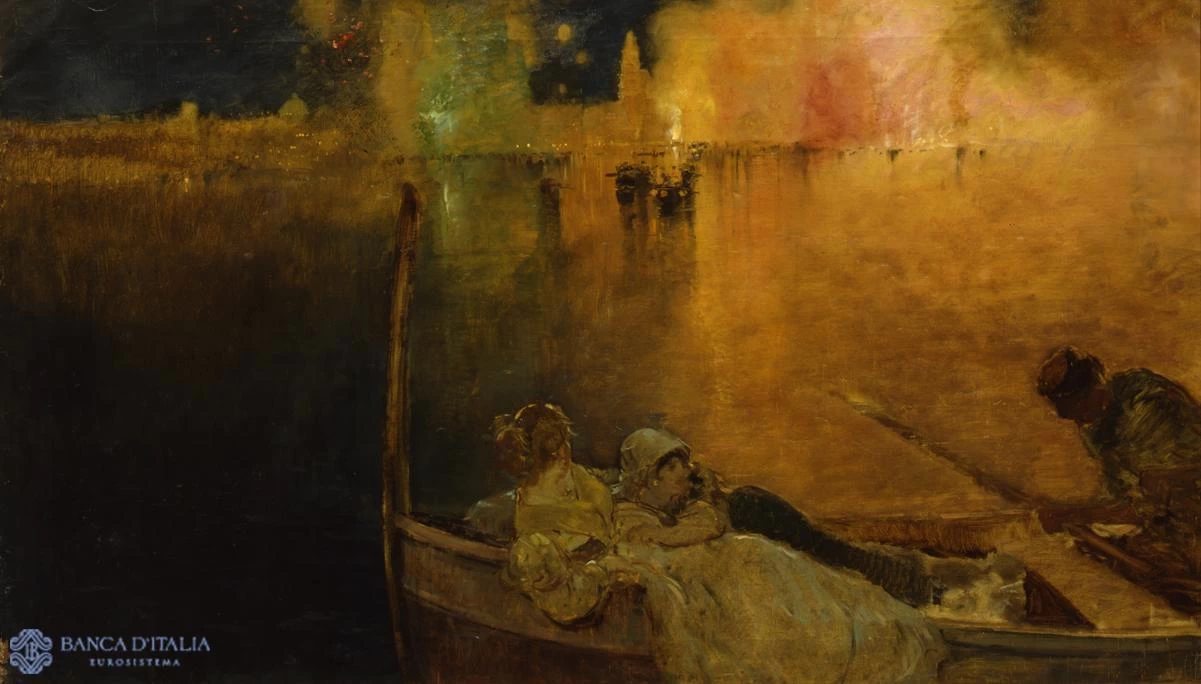 Fuochi sul mare alla Festa del Carmine - Collezione d’Arte della Banca d’Italia, Roma
